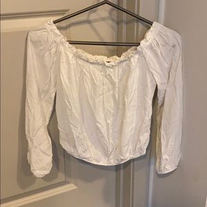 Brandy Melville off the shoulder crop top